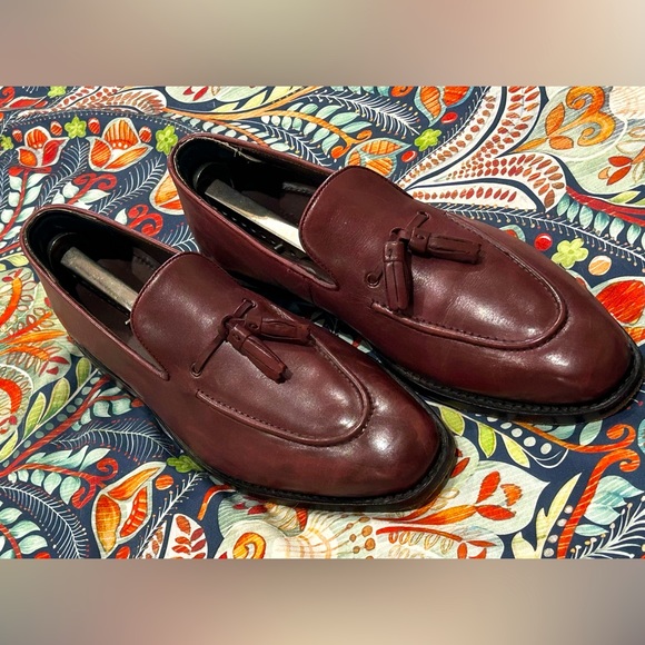 Men’s Size 9.5 Anthony Veer Oxblood Kennedy Loafers - Picture 1 of 5